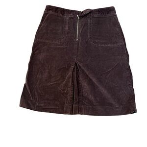MOSSIMO Chocolate Brown Mid Length Corduroy Casual Skirt 2